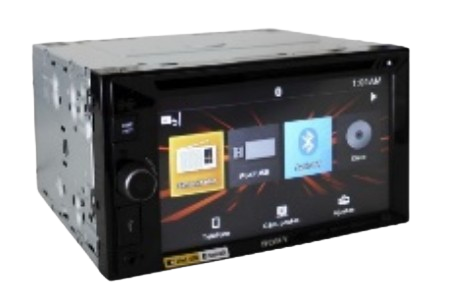AUTORADIO 2 DIN 6.2 PULG DVD BT