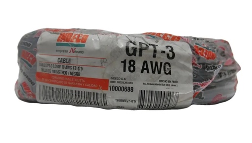 [GPT-18AWG-N] CABLE 18AWG NEGRO